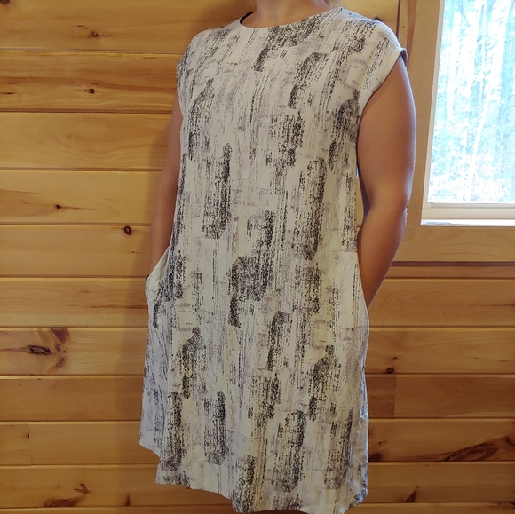 Eileen Fisher Dresses & Skirts - Rare Eileen Fisher Tencel Sheath Dress in "Bone"